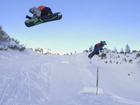Snowboarden im Funpark
